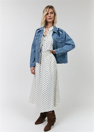 Akane dot midi skirt Offwhite Lollys Laundry 